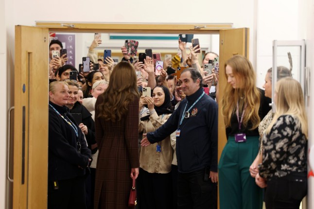 The Princess of Wales during a visit to the Royal Marsden Hospital, London, where she received her cancer treatment, to personally thank staff for her care. The Prince and Princess of Wales have become Joint Patrons of The Royal Marsden NHS Foundation Trust, the specialist cancer hospital which treats over 59,000 NHS and private patients every year. Picture date: Tuesday January 14, 2025. PA Photo. The Royal Marsden opened its doors in 1851 as the world's first hospital dedicated to cancer diagnosis, treatment, research and education. See PA story ROYAL Kate. Photo credit should read: Chris Jackson/PA Wire