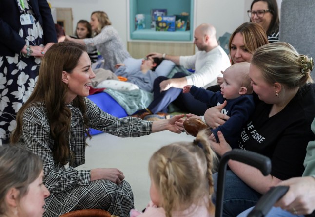 30/01/2025. Sully, UK. The Princess of Wales during a will visit to T?? Hafan, a children???s hospice based in Sully, near Cardiff, which supports families in Wales to ensure that children with life-shortening conditions live fulfilling lives, supported with the compassion and specialist care that they and their family need. The Princess spent time with children receiving care at the hospice as well as their families. Her Royal Highness then joined a ???stay and play??? session were the children enjoy meaningful play and activities alongside their care. The Princess also met with bereaved families supported by T?? Hafan throughout their children???s lives, deaths and beyond. Picture by Andrew Parsons / Kensington Palace