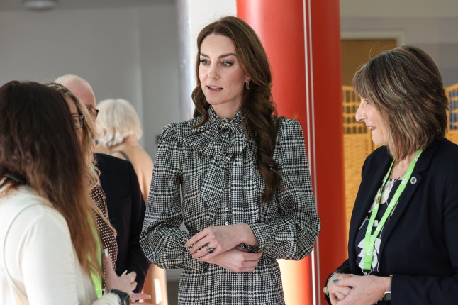 The Princess of Wales, Patron of Ty Hafan Children's Hospice, during a visit to the hospice in Sully, near Cardiff, South Wales, which supports families in Wales to ensure that children with life-shortening conditions live fulfilling lives, are supported with the compassion and specialist care that they and their family need. Picture date: Thursday January 30, 2025. PA Photo. Ty Hafan opened the doors to its hospice in 1999, becoming the first children's hospice in Wales. At the heart of Ty Hafan is a commitment to providing holistic support, focusing on the physical, emotional, social and spiritual needs of the children in its care and their families See PA story ROYAL Kate . Photo credit should read: Richard Pohle/The Times/PA Wire