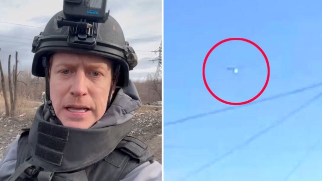 Dramatic first-person footage of aid worker running from Putin?s drones