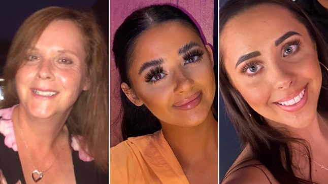 Image shows smiling images of Carol Hunt (left) Louise Hunt (central) and Hannah Hunt (right)