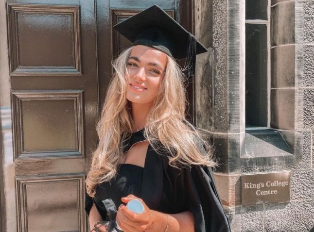 Lucy Thomson after graduating