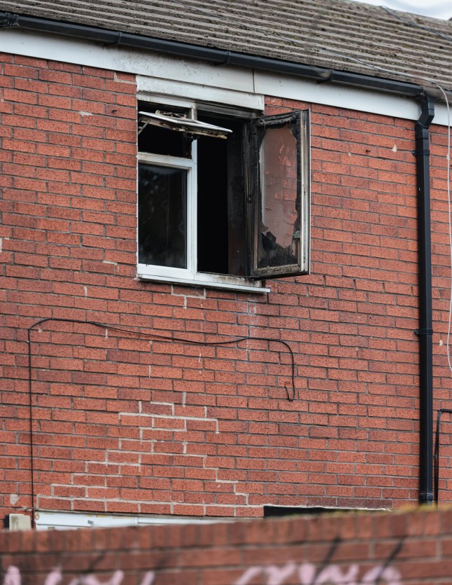 Police and GMFRS attend the scene of a house fire on Gateshead Close, Moss side in which a 4yr old girl has died.