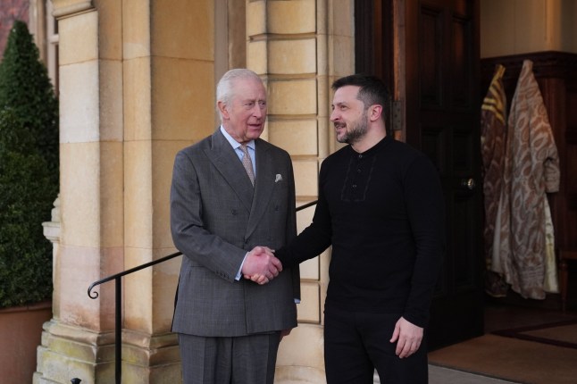 King Charles III meeting Ukrainian President Volodymyr Zelensky at the Sandringham Estate in Norfolk. Picture date: Sunday March 2, 2025. PA Photo. Photo credit should read: Joe Giddens/PA Wire