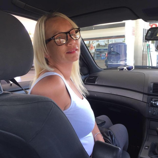 Tina Nash in car