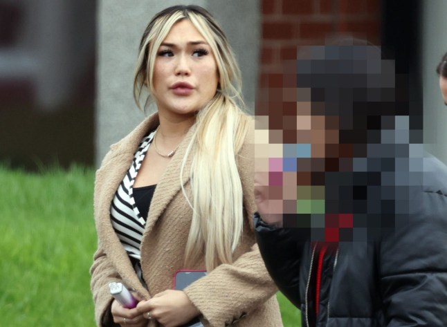 March 5 2024 Karla Dodds leaving North Tyneside magistrates court, North Shields, at an earlier hearing NCJ Media