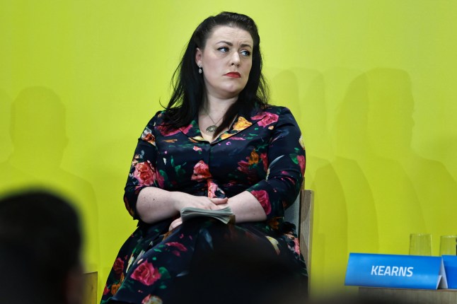 KYIV, UKRAINE - FEBRUARY 24: Alicia Kearns, Chair of the Foreign Affairs Select Committee (House of Commons of the United Kingdom), takes part in a discussion ???Will the US Decamp? And Who Could Step In???? at the meeting of the Yalta European Strategy ???Two Years ??? Stay in the Fight??? on February 24, 2024 in Kyiv, Ukraine. The YES meeting ???Two Years ??? Stay in the Fight??? held in Kyiv on the second anniversary of Ukraine???s resistance to the full-scale invasion of Russia. (Photo by Yan Dobronosov/Global Images Ukraine via Getty Images)