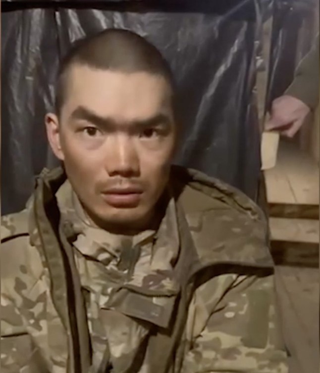 DONETSK OBLAST, UKRAINE - APRIL 8: (----EDITORIAL USE ONLY MANDATORY CREDIT - OFFICIAL TELEGRAM CHANNEL OF THE PRESIDENT OF UKRAINE VOLODYMYR ZELENSKYY/ HANDOUT' - NO MARKETING NO ADVERTISING CAMPAIGNS - DISTRIBUTED AS A SERVICE TO CLIENTS----) A screen grab taken from a video released by Ukrainian Presidency shows alleged Chinese soldier captured by Ukrainian forces in Donetsk Oblast, Ukraine, on April 8, 2025. Ukrainian troops have detained two Chinese nationals who were reportedly fighting alongside Russian forces in eastern Ukraine, President Volodymyr Zelenskyy announced on April 8. Zelenskyy confirmed that the individuals were captured in Donetsk Oblast, a region heavily affected by the ongoing conflict. (Photo by UKR President Telegram Chn./Anadolu via Getty Images)