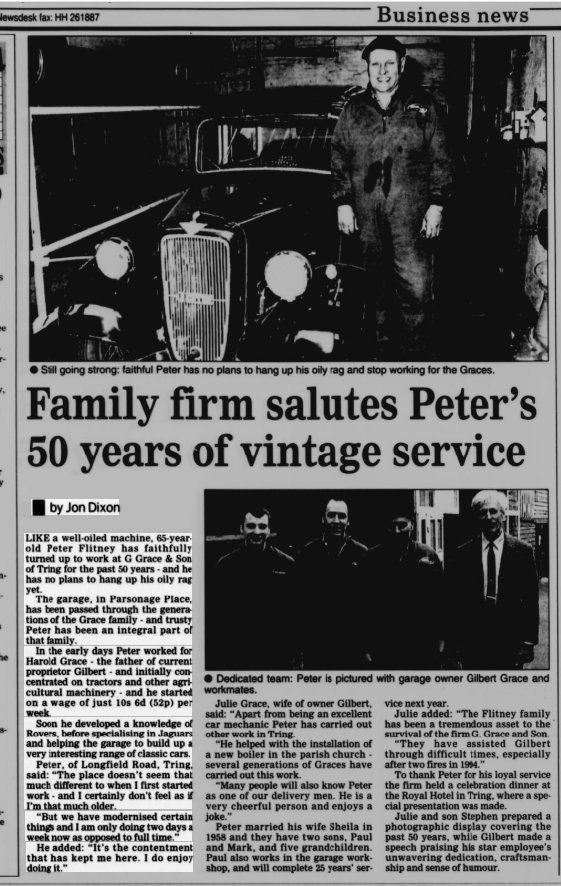 Graces Article - Peter Flitney Article