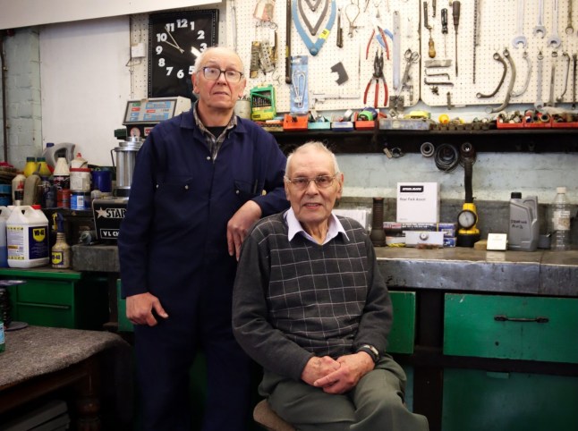 Graces Article - Paul and Peter Flitney in the workshop