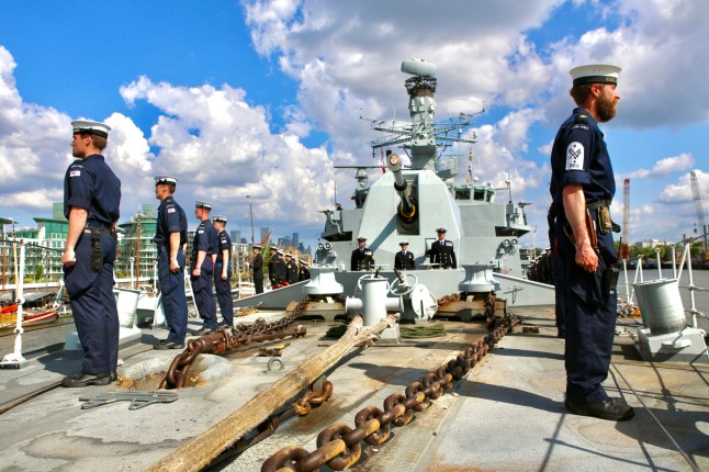 Inside the UK?s ?Fighting Clan? warship on historic trip to London
