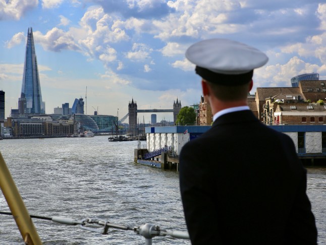 Inside the UK?s ?Fighting Clan? warship on historic trip to London