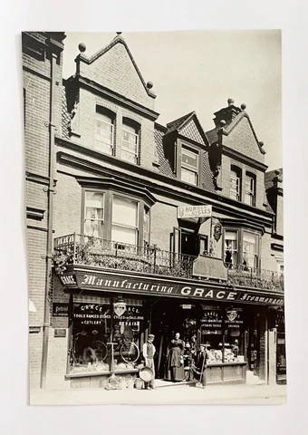 Graces Article - G. Grace & Son shopfront in 1891