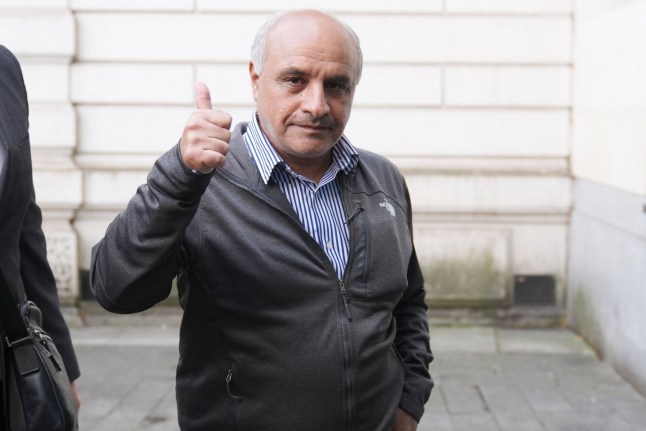 File photo dated 28/5/2025 of Hamit Coskun arriving at Westminster Magistrates' Court, central London, where he is charged with a religiously aggravated public order offence after a Koran was burnt outside the Turkish consulate in London on February 13. Issue date: Monday June 2, 2025. PA Photo. See PA story COURTS Koran. Photo credit should read: Ben Whitley/PA Wire