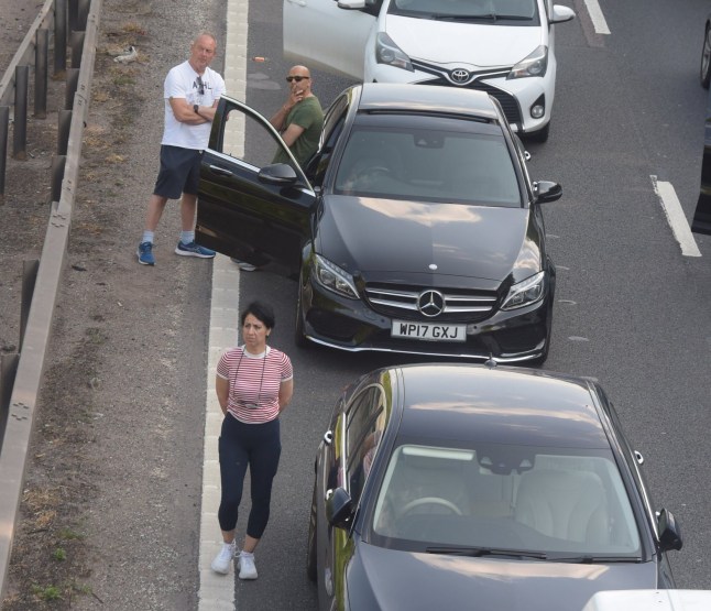 Queues formed between Stansted and Harlow on the M11 in Essex as a serious multi vehicle accident causes the road to be closed in both directions. PICTURE BY ROB WELHAM / McLELLAN - 16.6.25