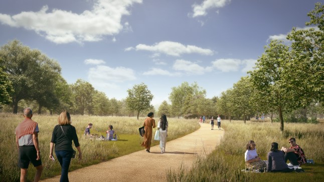 Imagined parkland view