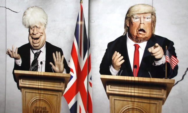 UK Prime Minister Boris Johnson and US President Donald