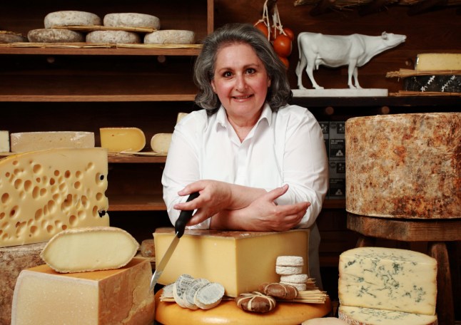 Patricia Michelson, 69, who opened her alpine cheese business, La Fromagerie, 27 years ago from her garden shed.