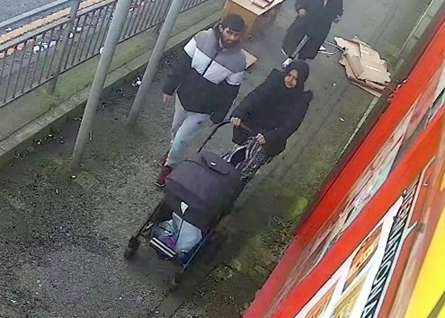Undated CCTV handout issued by West Yorkshire Police of Habibur Masum walking with his wife Kulsuma Akter and their baby. Masum, 26, has been found guilty at Bradford Crown Court of murdering his wife, Kulsuma Akter, 27, by stabbing her to death as she pushed their baby in a pram. Issue date: Friday June 27, 2025. PA Photo. Masum launched a ferocious knife attack in broad daylight on his wife before leaving her bleeding to death in the gutter and calmly walking away, leaving their seven-month-old son behind. Photo credit should read: West Yorkshire Police/PA Wire NOTE TO EDITORS: This handout photo may only be used for editorial reporting purposes for the contemporaneous illustration of events, things or the people in the image or facts mentioned in the caption. Reuse of the picture may require further permission from the copyright holder.