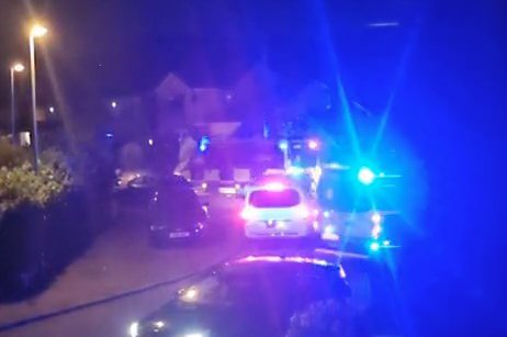 Police respond to crowds gathered at Airbnb party on quiet cul-de-sac in Norden, Greater Manchester. Release date July 6 2025. This is the shocking moment hundreds of revellers 'hijacked' a luxury house often hired by AirBNB users to hold a party. Video shows the moment police in riot vans came to a quiet village after a gender reveal party at an Airbnb went wrong. Neighbours were left shocked after a group of 200 party goers turned up for an eight-person booking in a luxury guest house on a quiet cul-de-sac in Norden, Greater Manchester, on Wednesday, June 25. Upon arrival, guests, who booked the property through Instagram rather than Airbnb, immediately disconnected security cameras and started parking on neighbours??? driveways to host what has been dubbed a ???Project X???-style party.