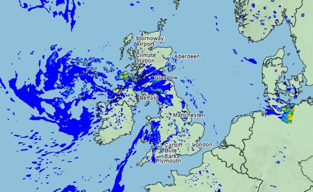 Weather: Map reveals where and when it is going to rain after heatwave ends Thursday 17th