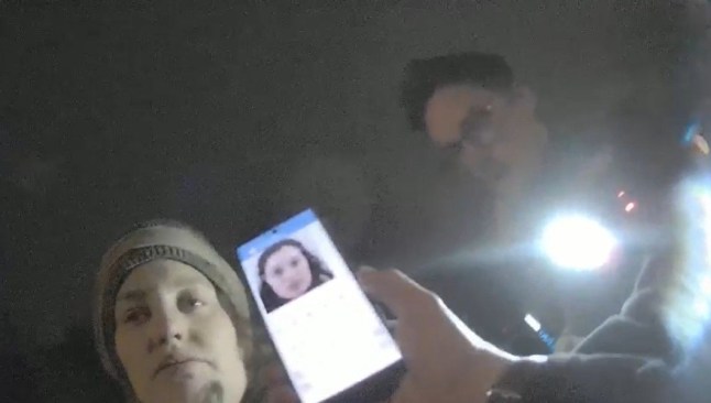 Handout screengrab dated 27/2/2023 from bodycam footage issued by Metropolitan Police of Constance Marten being detained by police. Issue date: Monday July 14, 2025. PA Photo. Photo credit should read: Metropolitan Police/PA Wire NOTE TO EDITORS: This handout photo may only be used for editorial reporting purposes for the contemporaneous illustration of events, things or the people in the image or facts mentioned in the caption. Reuse of the picture may require further permission from the copyright holder.
