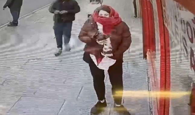 Metropolitan Police handout image dated 07/01/23 of CCTV footage of Constance Marten holding baby Victoria under her coat outside Special Connection in East Ham, London. Aristocrat Constance Marten and her partner Mark Gordon have been found guilty at the Old Bailey of the manslaughter of their newborn baby. Issue date: Monday July 14, 2025. PA Photo. Photo credit should read: Metropolitan Police/PA Wire NOTE TO EDITORS: This handout photo may only be used for editorial reporting purposes for the contemporaneous illustration of events, things or the people in the image or facts mentioned in the caption. Reuse of the picture may require further permission from the copyright holder.