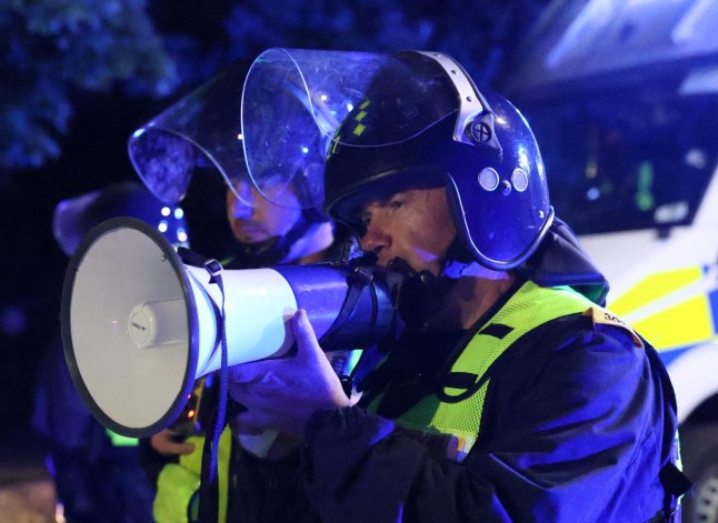 Police tell protesters to go home