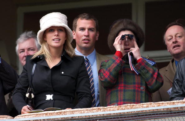 Princess Anne with children Peter and Zara