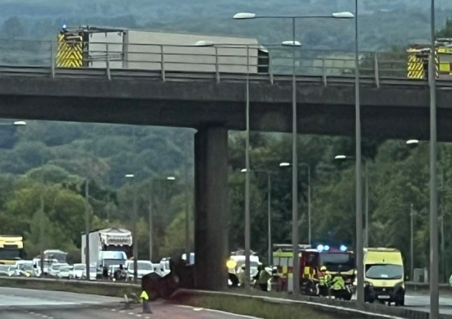 firefighters rush to scene to save tractor driver