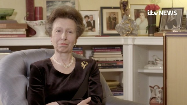 GRABS: Princess Anne interviewed in 2017 on ITV news