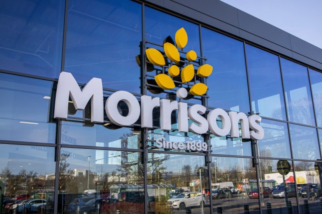 The entrance to a Morrisons store.