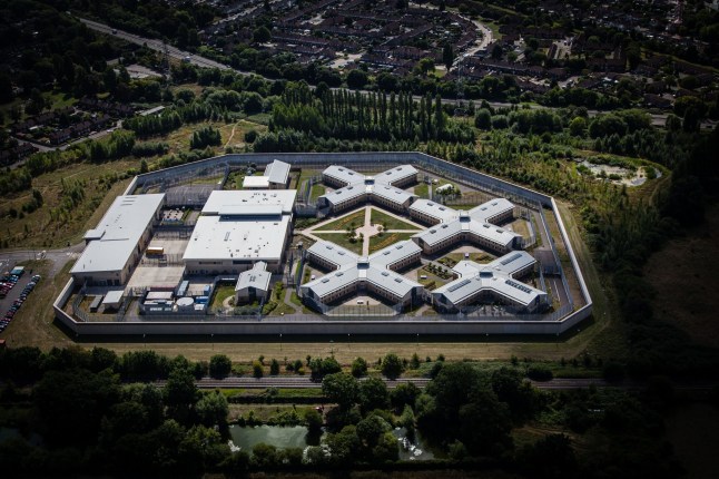Mandatory Credit: Photo by High Level/Shutterstock (3242230n) HMP Bronzefield female young offender facility, Ashford, Middlesex, England, Britain Aerial views of Britain - 2014