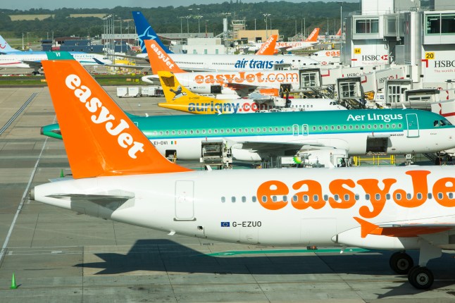 Planes at Gatwick airport