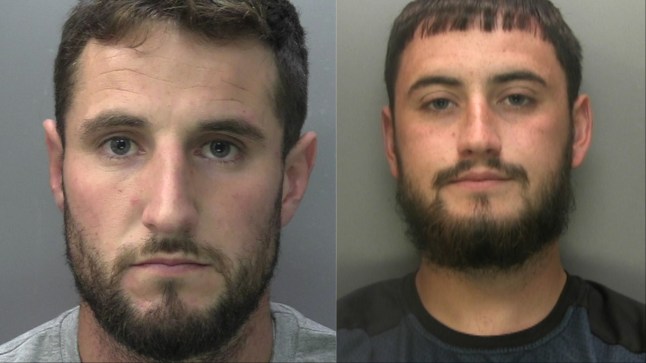 Alex Rose (L) called Charles Pardoe (R) to meet up and they drove around in his black Raptor for over an hour. (Picture: Surrey Police)