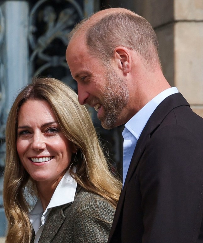 Britain's William, Prince of Wales and Catherine, Princess of Wales walk on the day of their visit at the Natural History Museum's gardens in London, Britain, September 4, 2025. REUTERS/Toby Melville