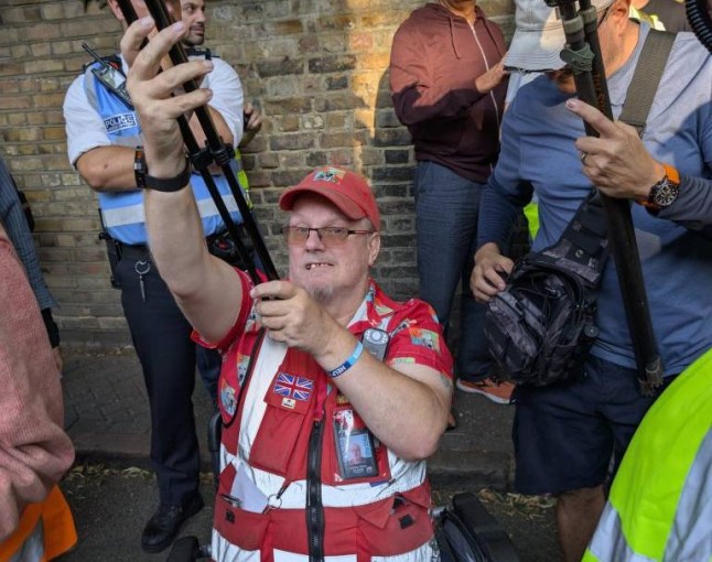 AJ Audits exposed his fake press card at Orpington https://www.facebook.com/photo/?fbid=1600621544700460&set=pcb.24809663601992591
