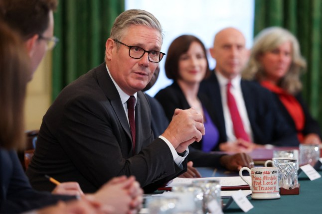 Prime Minister Sir Keir Starmer speaking during the first meeting for the reshuffled Cabinet in Downing Street, London. Picture date: Tuesday September 9, 2025. PA Photo. Photo credit should read: Toby Melville/PA Wire
