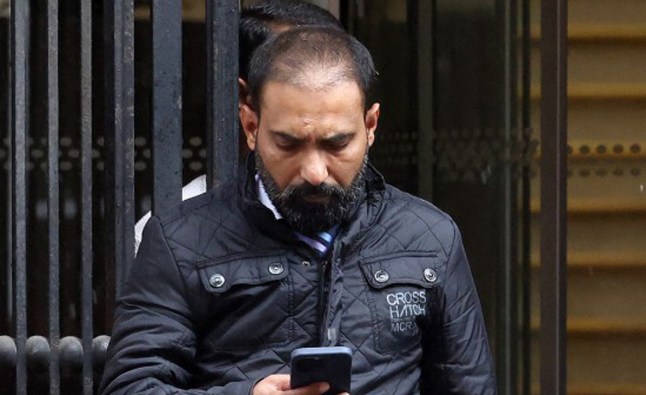 Suhail Anjum outside Saint James Building in Manchester for GMC hearing . 11 September 2025