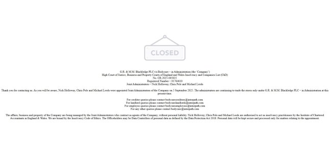 Remaining 56 Body Care shops to close as firm goes into administration