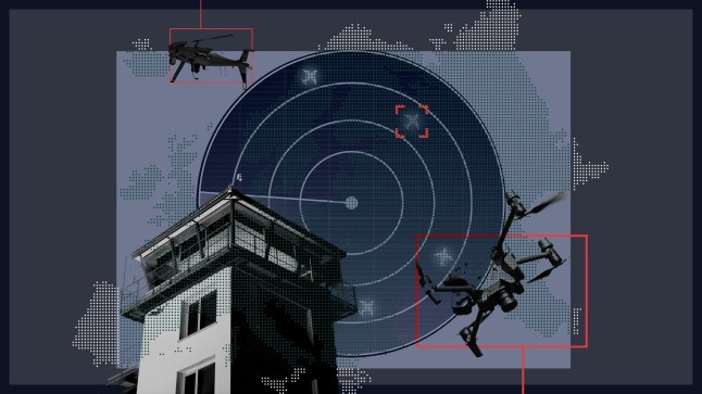 'Drones are taking Putin's grey zone war into the heart of Europe's civilian airspace' Picture: Metro