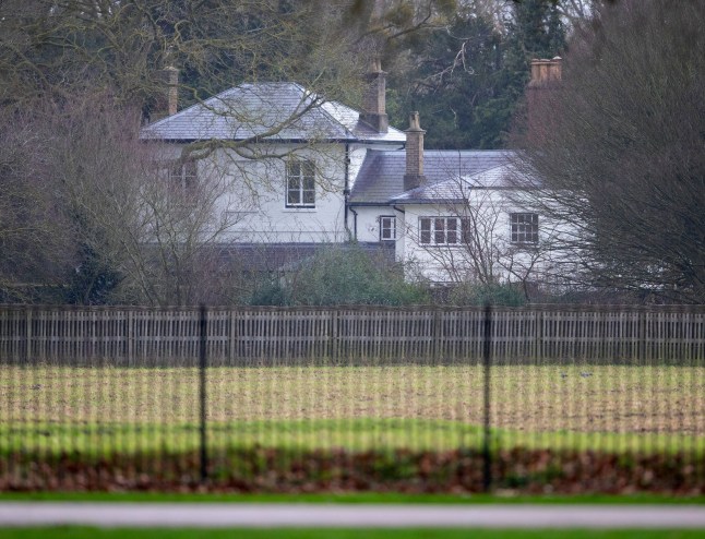 Mandatory Credit: Photo by REX/Shutterstock (10528520e) Frogmore Cottage lies in darkness after Prince Harry's final Royal Engagement. Frogmore Cottage, Windsor, UK - 16 Jan 2020