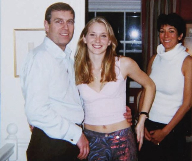 Virginia Giuffre as a 16 year old, photographed with Prince Andrew