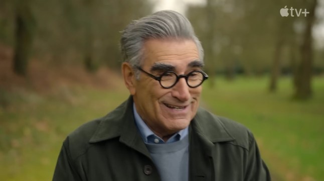 Grabs: Prince William jokes about getting drunk with Eugene Levy as he appears in trailer for new series of Schitt's Creek star's travel show
