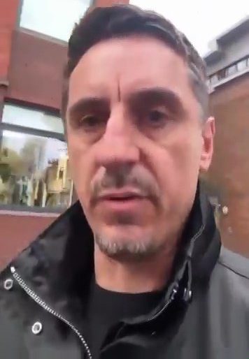 Gary Neville admits tearing Union Jack down from building site