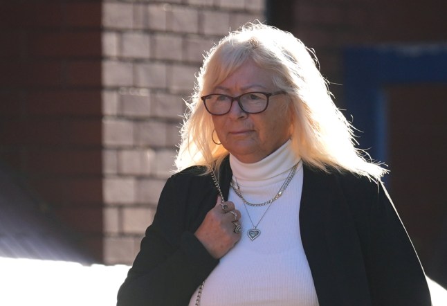 Karen Spragg arrives at Leicester Crown Court, where she is charged with one count of stalking involving serious alarm or distress, in connection with an investigation into the alleged stalking of Madeleine McCann's family. Picture date: Monday October 6, 2025. PA Photo. Spragg is charged alongside 23-year-old Julia Wandel, who is accused of stalking Kate, Gerry, Sean and Amelie McCann and is alleged to have attended the family home in Leicestershire on May 2 and December 7 last year. Photo credit should read: Joe Giddens/PA Wire