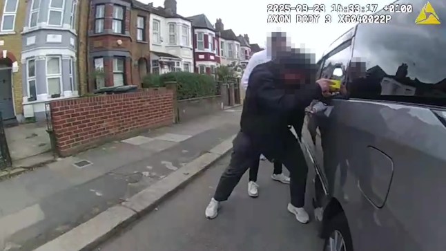 Body-worn video of officers arresting Heron and Seagull during a stop in Haringey on Tuesday, 23 September.