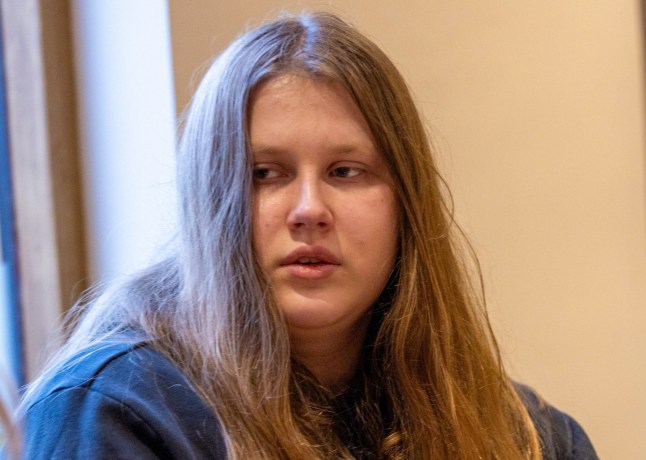 Picture supplied by Bav Media 07976 880732. File picture dated May 2024 shows Julie Wandelt who had traveled from Poland to give a letter to Kate and Gerry McCann at the 17th Anniversary Vigil for Maddie McCann in Rothley,Leicestershire. She was unable to give the letter directly as the McCann???s were not at the event. Amelie McCann, 20, has given evidence via video link at Leicester Crown Court today (Thurs) in the case of Julia Wandelt, who claimed to be her missing older sister Madeleine McCann. Wandelt, 24, from Poland, and her ???supporter??? Karen Spragg, 61, of Cardiff, are on trial accused of stalking the McCanns.