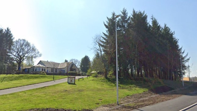 Photo shows trees outside The Osprey restaurant in East Kilbride, Lanarkshire, before they were cut down. Pic credit Google Maps. Pressteam Scotland Ltd.