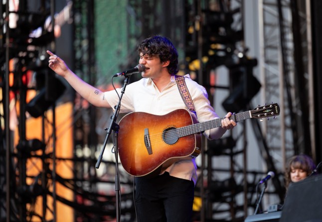 CARDIFF, WALES - JULY 11: (EDITORIAL USE ONLY) Finn Forster performs at Principality Stadium on July 11, 2025 in Cardiff, Wales. (Photo by Maxine Howells/Getty Images)